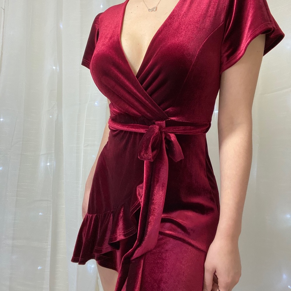 Red Velvet Dress - Picture 1 of 4